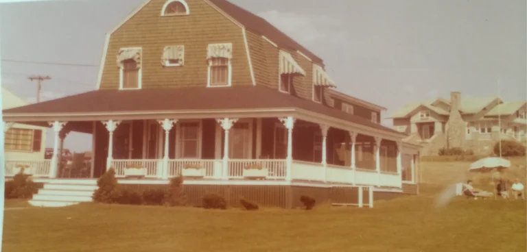 Historic photo of the original Cutty Sark Motel property in York Beach, Maine.